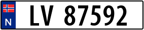 Truck License Plate